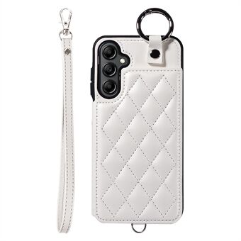 Korttaske 009 til Samsung Galaxy A14 4G / 5G Etui Læderbelagt TPU Rhombus Telefoncover