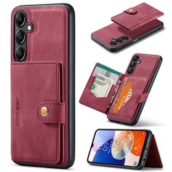 JEEHOOD J01 Til Samsung Galaxy A14 4G / 5G Etui Læder + TPU Støtteben Telefon Cover 2 i 1 Aftagelig