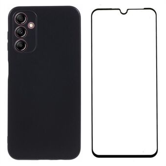 WANLONFENG MS-serien til Samsung Galaxy A14 4G / 5G TPU-cover med skærmbeskytter 2-i-1