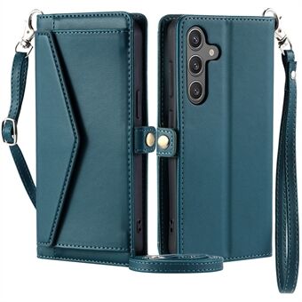 Til Samsung Galaxy A14 4G / A14 5G Læder Etui Wallet Stand Telefon Cover med Remme