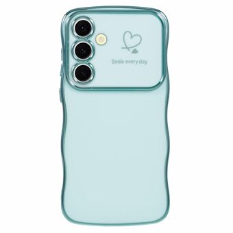 Til Samsung Galaxy A14 4G / 5G Etui Kærlighedshjerter TPU Telefoncover Krøllet Bølge Ramme Stor Vindue