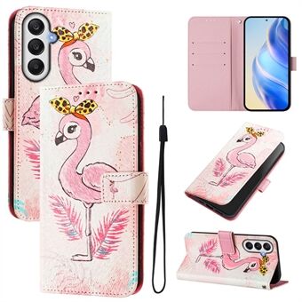 Til Samsung Galaxy A14 4G / Galaxy A14 5G Etui Mønster Printet Pung Telefon Cover med Rem