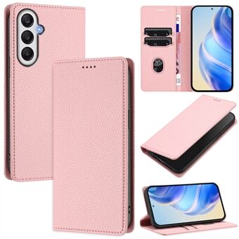 Til Samsung Galaxy A14 4G / Galaxy A14 5G Wallet Etui RFID Blokering Litchi Tekstur Læder Mobilcover