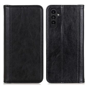 Anti-fald telefoncover til Samsung Galaxy A14 5G / A14 4G, Split Læder Litchi Texture Wallet Autolukkende Magnetisk Mobiltelefoncover med Stand