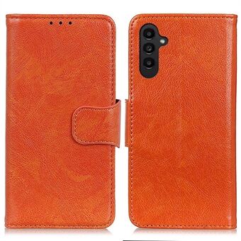 Til Samsung Galaxy A14 5G / A14 4G Stødsikker Nappa Texture telefontaske Split Læder Magnetisk Flip Folio Stand Beskyttende Mobiltelefon Cover