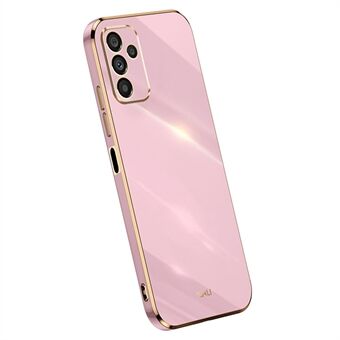 XINLI Anti-drop telefoncover til Samsung Galaxy A14 5G, galvanisering Golden Edge TPU Mobiltelefoncover