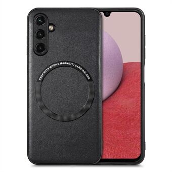 Telefoncover kompatibel med MagSafe til Samsung Galaxy A14 5G / A14 4G PU læderbelagt PC+TPU-cover