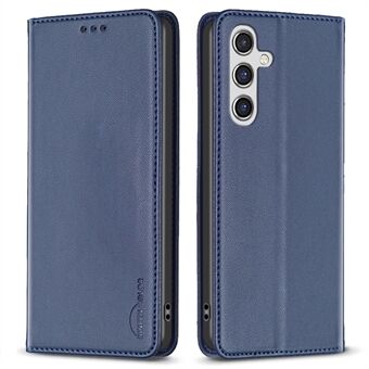 BINFEN COLOR BF18 Til Samsung Galaxy A14 4G / 5G PU Læder Flip Cover Kortholder Stand Telefon Etui