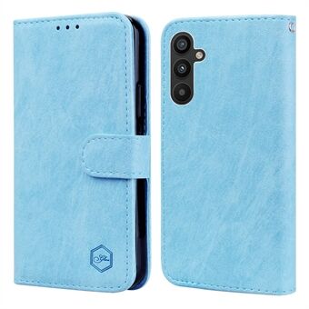 Til Samsung Galaxy A14 5G / A14 4G Solid Color PU læder Stående Pung Etui Mobiltelefon Flip Cover