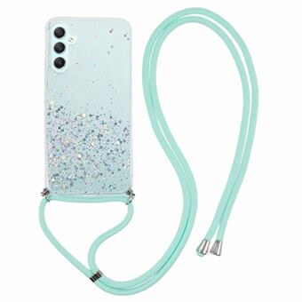 AW-serien til Samsung Galaxy A14 4G / 5G Etui Epoxy Skinende Telefoncover med Lanyard