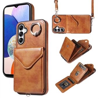 005 til Samsung Galaxy A14 5G / A14 4G Etui i PU-læder + TPU Vertikal Flip Telefonbeskytter