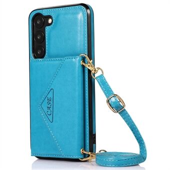 Til Samsung Galaxy A14 5G / 4G Case Kortholder Ståfunktion PU Læder+TPU Skulderrem Cover