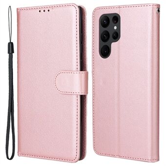 Til Samsung Galaxy S23 Ultra-etui Slagfast Læder Pengepungstelefon-cover