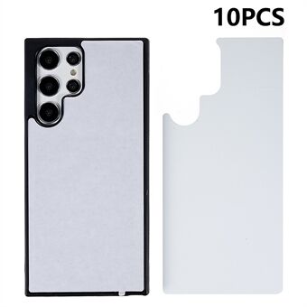 10 stk / pakke til Samsung Galaxy S23 Ultra etui PC+TPU telefoncover understøtter varmeoverførselstryk