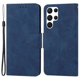 Til Samsung Galaxy S23 Ultra Solid Color PU læder pung etui Magnetisk lukning Stand Flip Beskyttende telefoncover