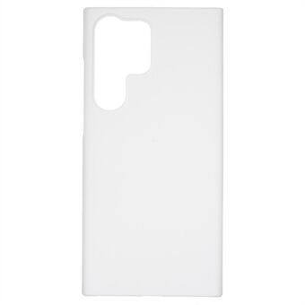 Til Samsung Galaxy S23 Ultra Hard Plastic Gummibehandlet, blank telefonbagcover Drop-resistent mobiltelefoncover