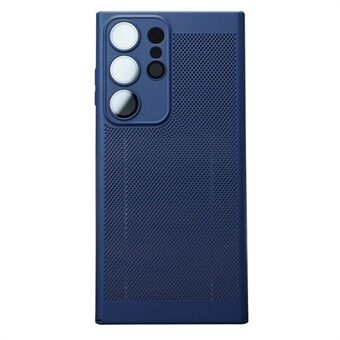 Til Samsung Galaxy S23 Ultra Åndbar, varmeafledende mesh-telefoncover Hard PC Slim Phone Cover