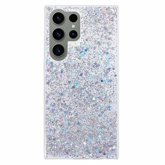 Til Samsung Galaxy S23 Ultra-etui TPU Glitter Gnister Telefonomslag.