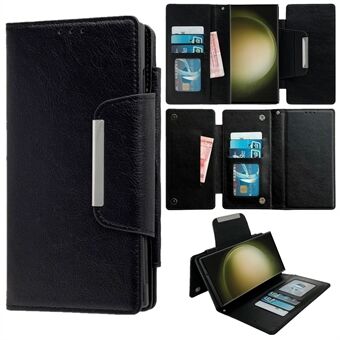 Til Samsung Galaxy S23 Ultra Wallet-etui Aftageligt 2-i-1 design Stativ Læder Telefoncover