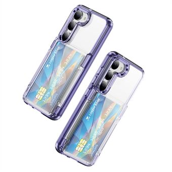 Til Samsung Galaxy S23 Etui TPU + Akryl Telefonbetræk Kortholder Transparent Beskyttende