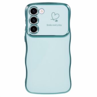 Til Samsung Galaxy S23 Cover Kærlighedshjerter TPU Telefoncover Krøllet Bølge Ramme Stor Vindue