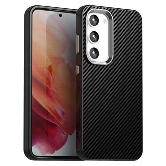 Til Samsung Galaxy S23 Etui Hybrid Bagsidecover med Kulstof Fibervævning