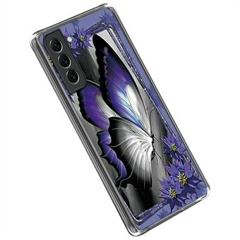 Til Samsung Galaxy S23 Stilfuldt IMD-mønsterudskrivning Anti-ridse etui Fleksibelt TPU faldsikkert cover