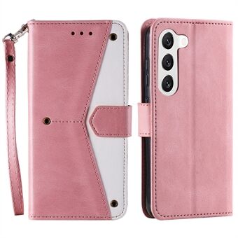 Til Samsung Galaxy S23 Stand Pung Telefon Etui Splejsningssøm PU Læder + TPU Cover