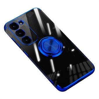 Til Samsung Galaxy S23 Case Ring Kickstand Galvanisering TPU Telefon Shell Anti-Drop Bagcover