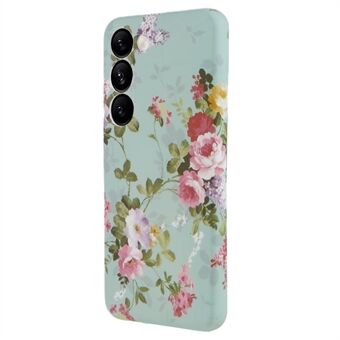 Til Samsung Galaxy S23 Drop Protection Blødt TPU telefontaske Blomstermønster IMD Bagcover