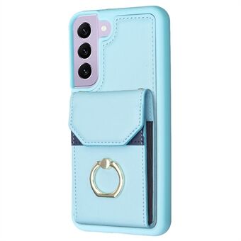 BF29 til Samsung Galaxy S23 Mobiltelefon Etui Kortholder Ring Kickstand PU Læder+TPU Cover