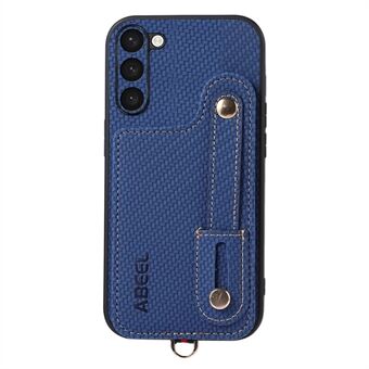 ABEEL Style 03 til Samsung Galaxy S23 Carbon Fiber Texture PU+TPU Telefoncover RFID Blokering Kortspor Støttefod Etui