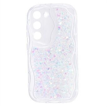 JTW-serien til Samsung Galaxy S23 Cover Epoxy Glitter Sequins Telefon TPU-cover.