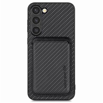 Til Samsung Galaxy S23 Etui Anti-fald PU+PC+TPU Skal med Magnetiske Kort Slots