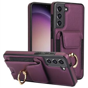 Til Samsung Galaxy S23 Kickstand-etui PU+TPU Telefoncover med kortholder