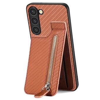 C1-03 Til Samsung Galaxy S23-etui, karbonfiberlæderbeklædt TPU+PC-telefoncover