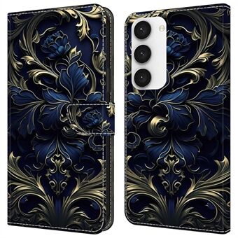 Til Samsung Galaxy S23 Wallet Phone Case Mønsterudskrivning Lædercover Mobiltilbehør Engros