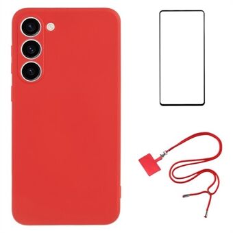 WANLONFENG RB1-serien til Samsung Galaxy S23+ Etui TPU Telefoncover med skærmbeskyttelsesfilm, rem