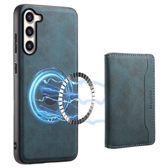 DENIOR D13 til Samsung Galaxy S23+ etui i læder + PC + TPU telefoncover med aftagelig kortholder