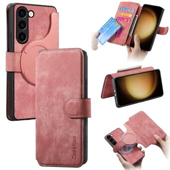 CASENEO MW-03 For Samsung Galaxy S23+ Etui Pung Stander Aftagelig 2-i-1 Læder Telefon Cover