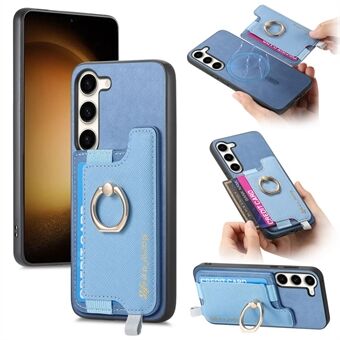 B5 Til Samsung Galaxy S23+ Etui 2-i-1 Magnetisk Aftagelig Kortholder Læder+TPU Telefon Cover