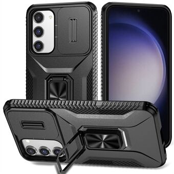 For Samsung Galaxy S23+ Etui Camshield Kickstand TPU+PC Skridsikker Telefoncover