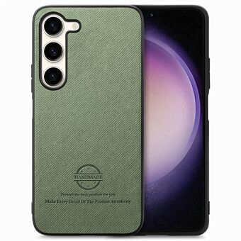 Til Samsung Galaxy S23+ Etui Kludetekstur Læder+PC+TPU Anti-Fald Telefon Cover