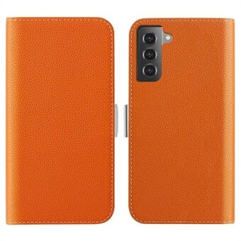 Til Samsung Galaxy S23+ Litchi Texture PU Læder Stødsikker etui Candy Color Stand tegnebogscover