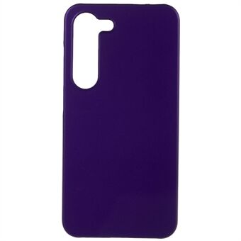 Til Samsung Galaxy S23+ hård plast gummibelagt blank telefon bagcover Anti-fald mobiltelefon cover