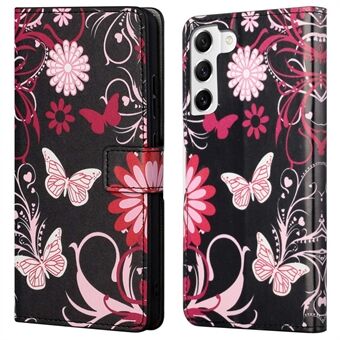 Til Samsung Galaxy S23+ Fuld beskyttelse Telefon Case Mønster Udskrivning PU Læder Folio Flip Wallet Cover med Stand