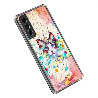 Til Samsung Galaxy S23+ IMD-mønstertryk gennemsigtigt cover Blødt TPU stødsikkert beskyttende telefoncover