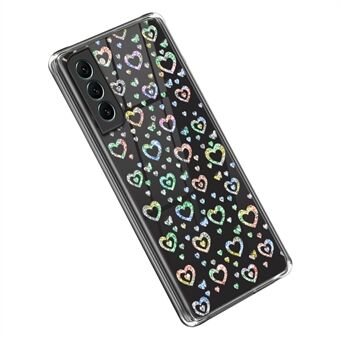 Til Samsung Galaxy S23+ IMD-mønstertryk gennemsigtigt cover Blødt TPU stødsikkert beskyttende telefoncover