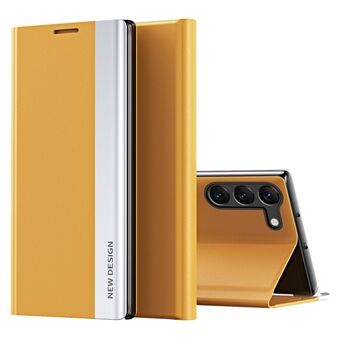 Til Samsung Galaxy S23+ galvanisering beskyttelsescover PU læder flip Stand cover telefon cover