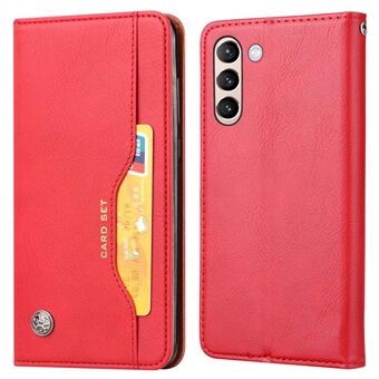 Til Samsung Galaxy S23+ Fuld beskyttelse Cell Phone Case Forside Card Slot Design Magnetisk Autoabsorberet PU Læder Flip Cover Wallet Stand